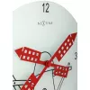 NeXtime klok 8807 Windmil, Ø30 cm, Sienas, Balts/ Melns/ Sarkans
