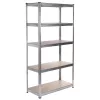 Plaukts GreenBlue GB378, cinkots metāls, 5 plaukti, cinkots tērauds, 900×400 mm, max 75 kg uz plauktu