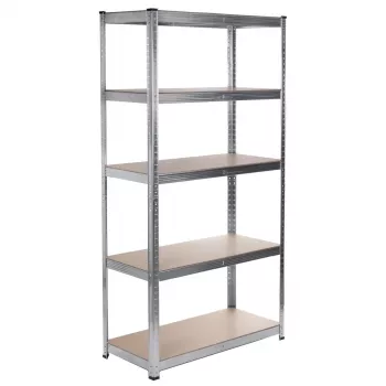 Plaukts GreenBlue GB378, cinkots metāls, 5 plaukti, cinkots tērauds, 900×400 mm, max 75 kg uz plauktu