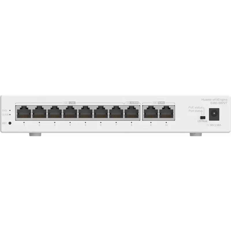 Pārvaldāmo slēdzi HUAWEI eKit S380-S8P2T Gigabit Ethernet 10/100/1000