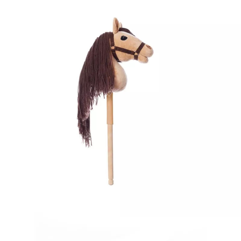 Rotaļu zirgs uz kociņa HOPPIHORSE Hobby Horse A4 bēšs