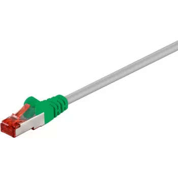 Wentronic goobay - krustotais kabelis - RJ-45 (V) uz RJ-45 (V) - 7,5 m - SFTP, PiMF - CAT 6 - veidots, bez aizķeršanās - pelēks, zaļš (33280)