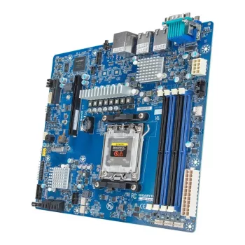 Mātesplate GIGABYTE MC13-LE1 B650E microATX AMD AM5 (Ryzen 7000/9000, DDR5, 4x DIMM, 10Gb LAN, 2x RJ-45, 4x SATA III, M.2, RAID)