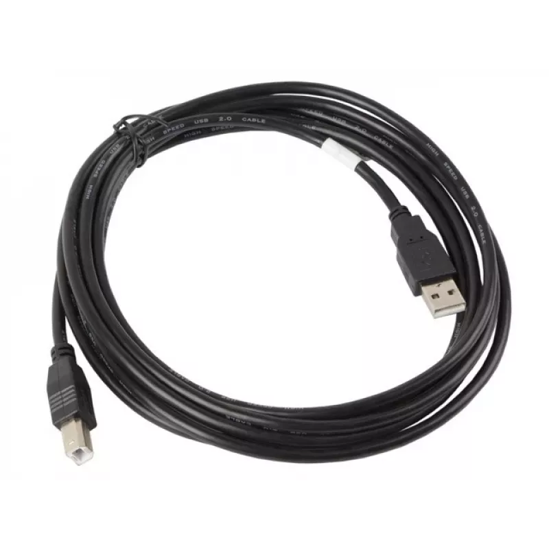 Lanberg CA-USBA-10CC-0030-BK USB kabelis 3 m USB 2.0 USB B melns (CA-USBA-10CC-0030-BK)