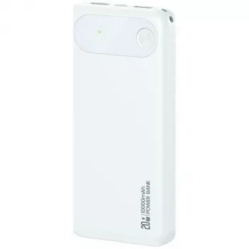 Pārnēsājams ārējais akumulators usams PB80 10000mAh 20W PD balts