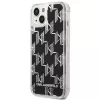 Karl Lagerfeld KLHCP14MLMNMK iPhone 14 Plus 6.7 cietais maciņš melns / melns Liquid Glitter Monogram