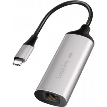 USB-C uz RJ45 Gigabit Ethernet adapteris LOGILINK UA0456 — USB 3.2 Gen 1 (5 Gbps) vīrišķais uz RJ45 sievišķo
