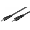 Wentronic Goobay 3,5 mm savienojuma kabelis, melns, 2,5 m - 3,5 mm ligzda (3 kontaktu, stereo) > 3,5 mm ligzda (3 kontaktu, stereo) (50449)
