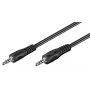 Wentronic Goobay 3,5 mm savienojuma kabelis, melns, 2,5 m - 3,5 mm ligzda (3 kontaktu, stereo) > 3,5 mm ligzda (3 kontaktu, stereo) (50449)
