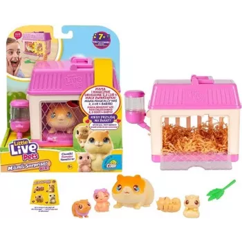 Interaktīvā rotaļlieta Cobi Little Live Pets Mama Surprise Mini Hamster MO-26626, maza kolekcionējama figūriņa