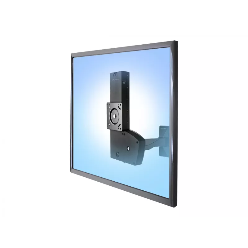 Ergotron Glide Wall Mount LD-X - Befestigungskit (Schwenkarm, VESA-Adapter, Befestigungselemente, lift assembly) für LCD-Display - Schwarz - Bildschir