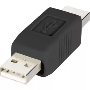 USB kabelis Renkforce RF-4079673 tips A uz tipu A, melns, modelis 29212C2A