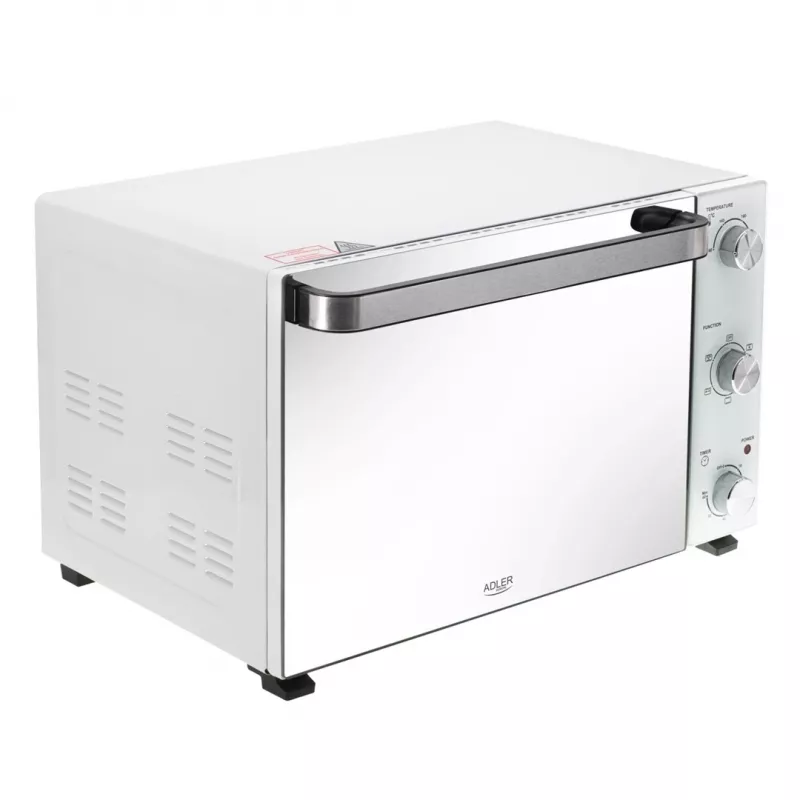 Elektriskā galda krāsns Adler AD 6027, 48 L ietilpība, 1800 W, balta