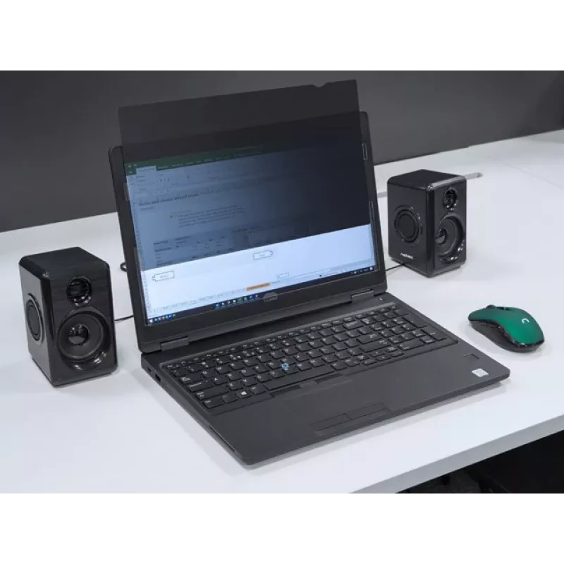 Bezrāmja displeja privātuma filtrs NATEC NFP-2118 27 collu (68,6 cm) 16:9 monitoriem, 598×337 mm, melns