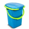 GreenBlue GB320BL Pārnēsājams ceļojumu tualetes spainis ar sēdekli, vāku un rokturi, izturīgs, stabils, 19 L