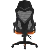 Spēļu krēsls CANYON Wave MCH02 — sieta atzveltne, ergonomisks dizains, melns/oranžs