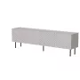 TV skapis Cama LUCCA 4D 200x40x59 cm, kašmira apdare, pelēka skaidu plātnes virsma
