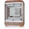 PC korpuss Thermaltake The Tower 600 Midi Tower Mocha — ATX/Micro-ATX/Mini-ITX, rūdīts stikls, 1x3.5 collas + 2x2.5 collas, 4x USB 3.2