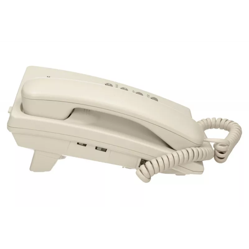 Analogais tālrunis Panasonic KX-TS500PDW — 16 pogas, balts, galda/sienas stiprinājums, 100 ierakstu tālruņu katalogs