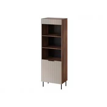 Cama 3 ALMERA Grāmatu skapis 60x42x185 valrieksts/kašmira