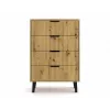 SCANDI 4S plāns ozols ARTISAN kumode