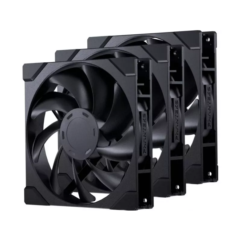 Phanteks M25 Gen2 140mm PWM korpusa ventilatori - 3 gab. iepakojums, melns