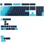 Taustiņu vāciņi GLORIOUS GPBT Gradient Celestial Ice — ANSI izkārtojums, PBT krāsošanas sublimācijas taustiņu vāciņu komplekts