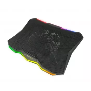 Esperanza EGC110 Xalok spēļu RGB portatīvā datora dzesēšanas paliktnis 17" (43,2 cm), 800 apgr./min, melns