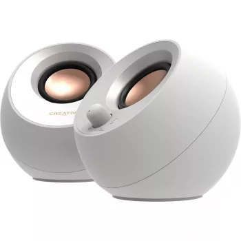 Creative Labs Pebble V3 Balts Vadu un Bezvadu 10 W