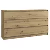 Kumode Topeshop M6 140 ARTISAN ozols 6 atvilktnes