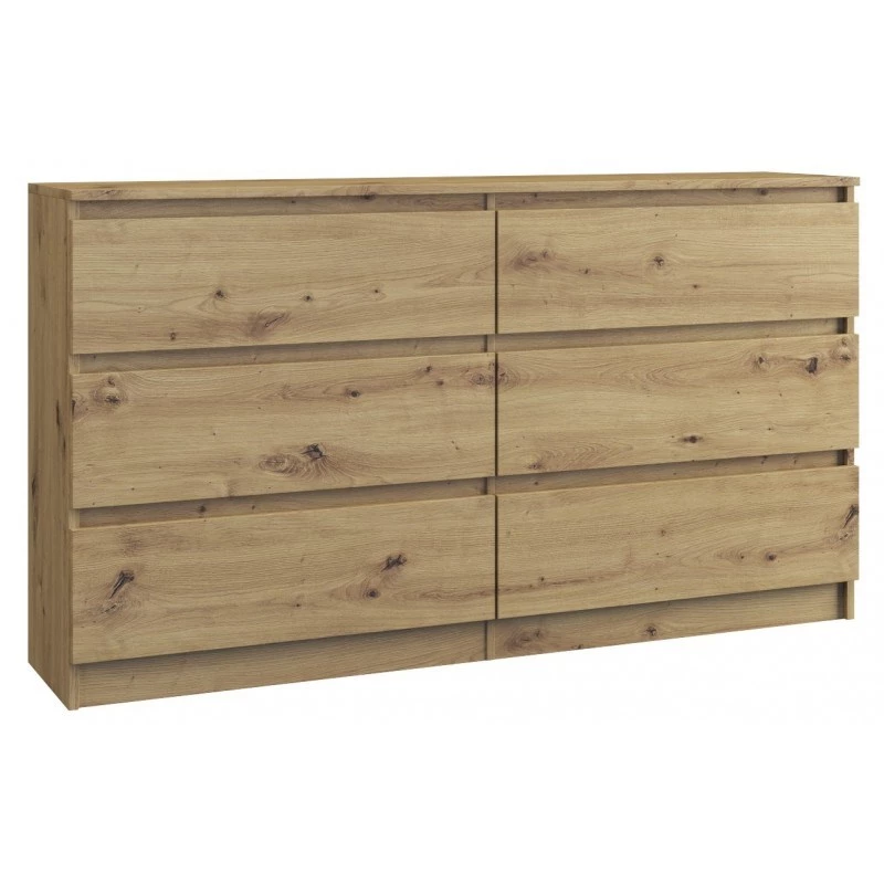 Kumode Topeshop M6 140 ARTISAN ozols 6 atvilktnes