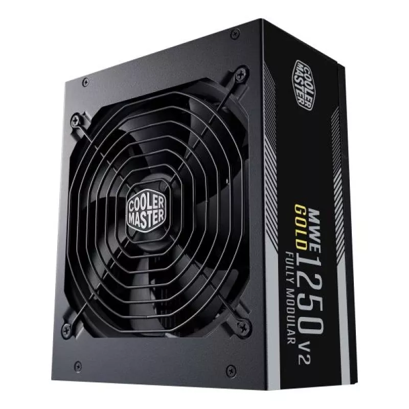 Cooler Master MPE-C501-AFCAG-EU MWE Gold V2, ATX 1250W, RTX Ready, modulārs, 140mm, melns