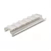 Keystone turētājs 12 portu, noliecams, 10 collu un 19 collu statņu/sienas montāžai, DELOCK 67040, metāls/plastmasa, sudrabains, 77×222×27 mm