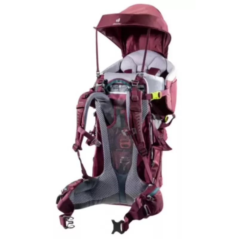Deuter Kid Comfort zīdaiņu nesējsoma, poliamīds, sarkana