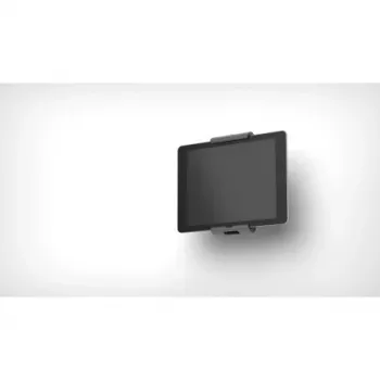 DURABLE TABLET HOLDER WALL - sienas stiprinājums planšetdatoram - alumīnijs, ABS plastmasa - sudrabs (7-13) (893323)