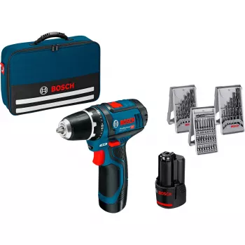 Bosch GSR 12V-15 Professional 1300 RPM 600 g Melna, Zila