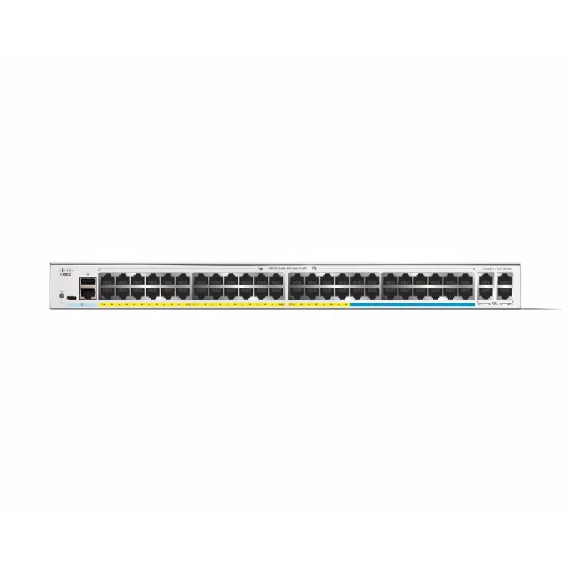 Pārvaldāms komutators Cisco Catalyst C1300-48MGP-4X L2/L3 Gigabit Ethernet PoE