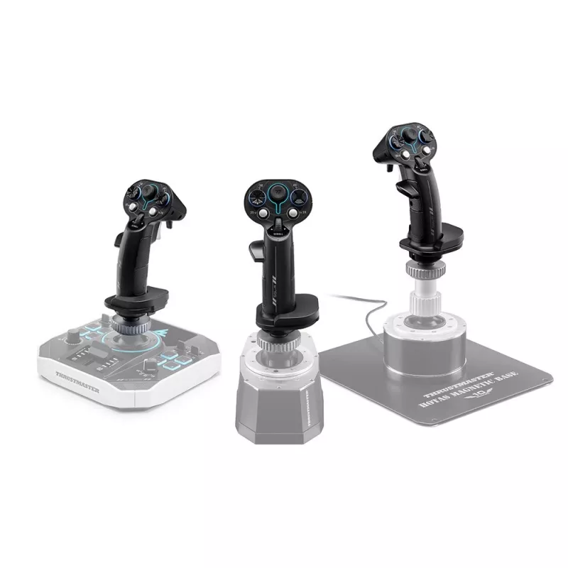 Flightstick pievienojamais rokturis Thrustmaster Sol-R 3 AVA, melns, USB Type-C, analogais/digitālais, PC, 75×115×200 mm