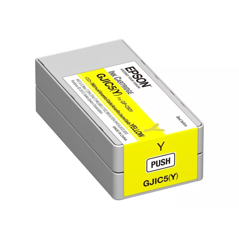 Epson GJIC5(Y): Tintes kasetne ColorWorks C831 (Dzeltena) (MOQ=10)