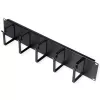 Patch panel ROLINE 19-inch 2U, kabelis duct 85x60mm, steel housing, Melns