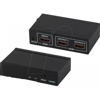 HDMI pārslēgs ShiverPeaks 2 x HDMI 1.4 3840 x 2160 Melns metāls