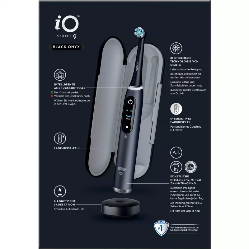 Oral-B iO Series 9 Luxe Edition Melns Onyx zobu birste