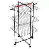 Pie sienas stiprināms veļas žāvētājs VILEDA Mixer 3 Ultimate — tērauda, 30 m žāvēšanas platība, salokāms, riteņi, 131×93×71 cm