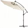 Dārza saulessargs Extralink L-0713 3 m diametrā, bēša nojume, modelis BLACK FOREST