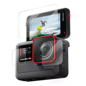 Rūdīta stikla ekrāna aizsargs Telesin S6-FLM-02-TIS priekš Insta360 Ace Pro Ace — modelis S6-FLM-02-TIS