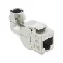 Keystone RJ45 Modulis DELOCK 90374 Cat.6A 90° Bez instrumentiem