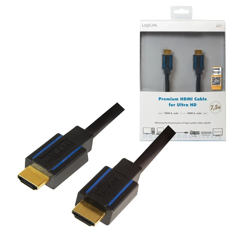 HDMI kabelis LogiLink CHB007 7,5 m