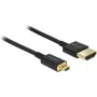HDMI kabelis DeLOCK HDMI-A/HDMI Micro-D 1 m