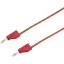VOLTCRAFT Testa vads [Spraudnis 4 mm - Spraudnis 4 mm] 0,5 m Sarkans MSB-300 (MSB-300-0.5-Red)