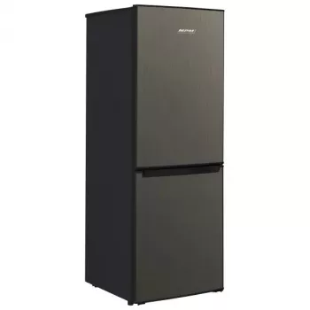 Ledusskapis-saldētava MPM MPM-215-KB-39/E — 215 L, apakšējā saldētava, tumšs inokss, maināmas durvis, LED apgaismojums